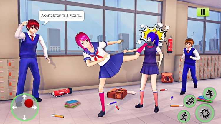 Anime School Girl Life Sim 3D screenshot-3