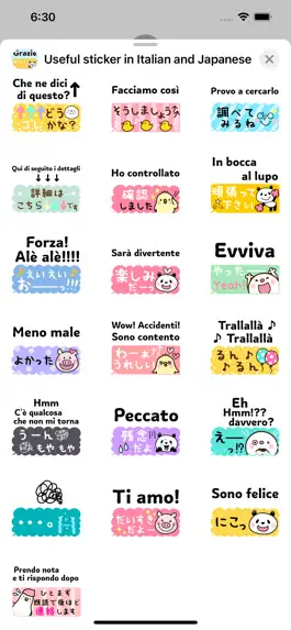 Game screenshot Sticker in Italian & Japanese apk