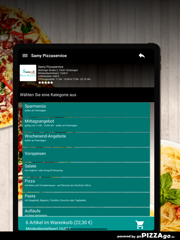 Samy Pizzaservice Grötzingen screenshot 8
