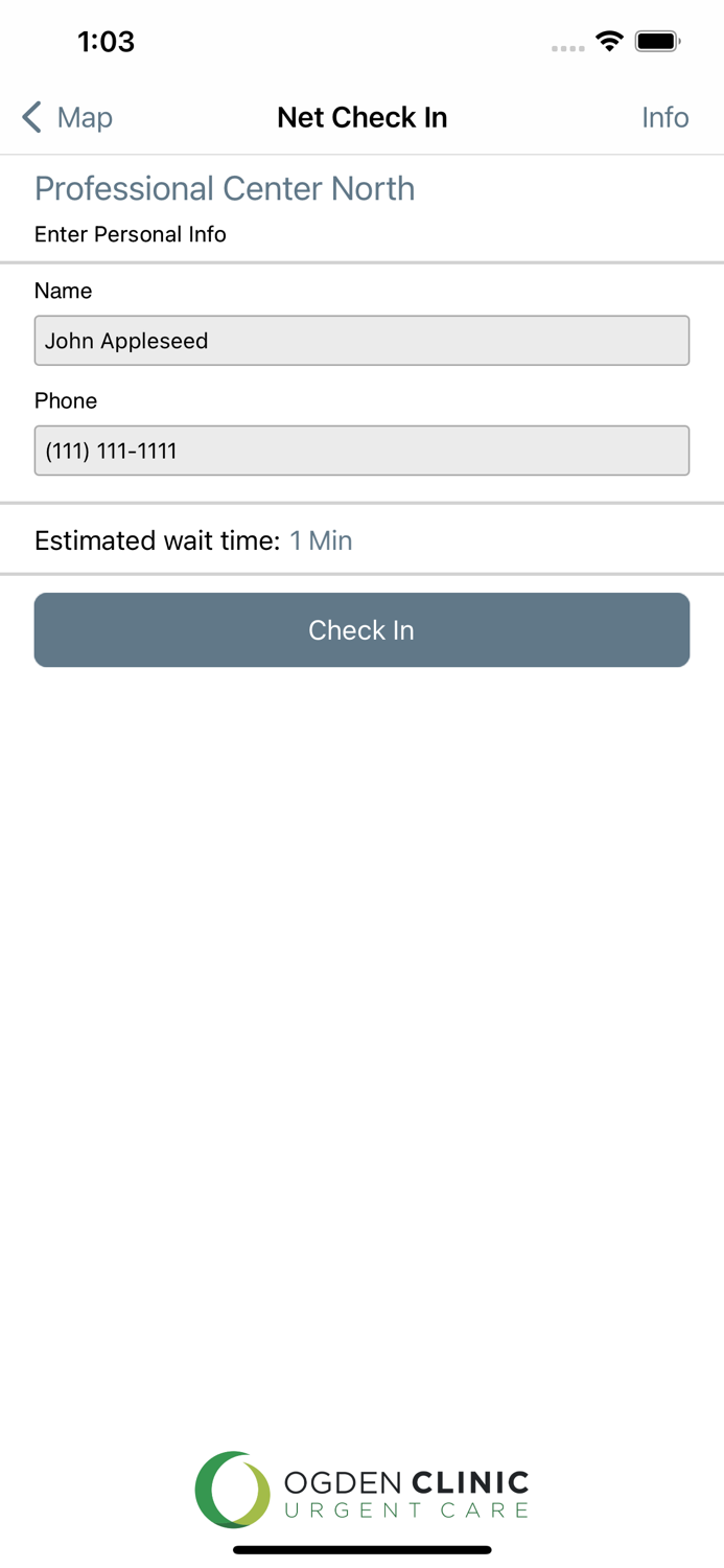 Net Check In - Ogden Clinic