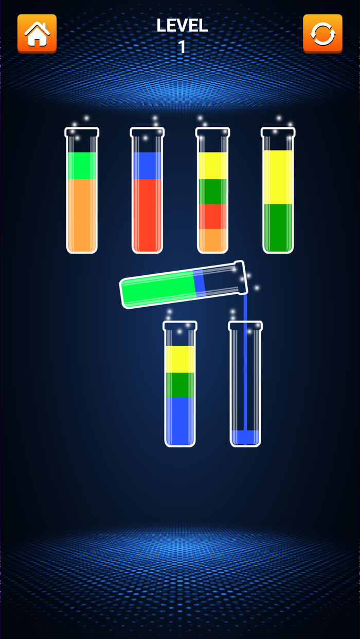 Sort Color Bottle Fill Water