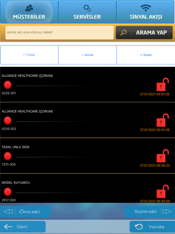Aycan Alarm Sinyal Takibi screenshot 2