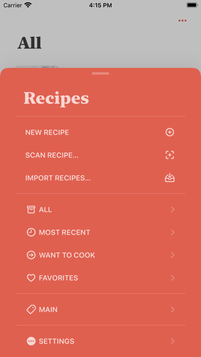 Mela - Recipe Manager Screenshot