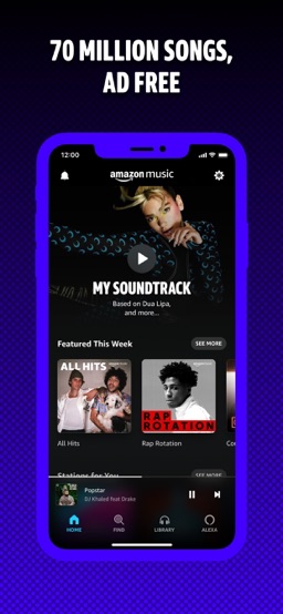 Amazon Music: Songs & Podcasts app screenshot