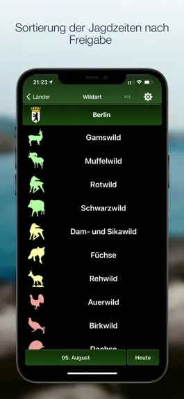 Game screenshot Jagdzeiten.de Premium App hack