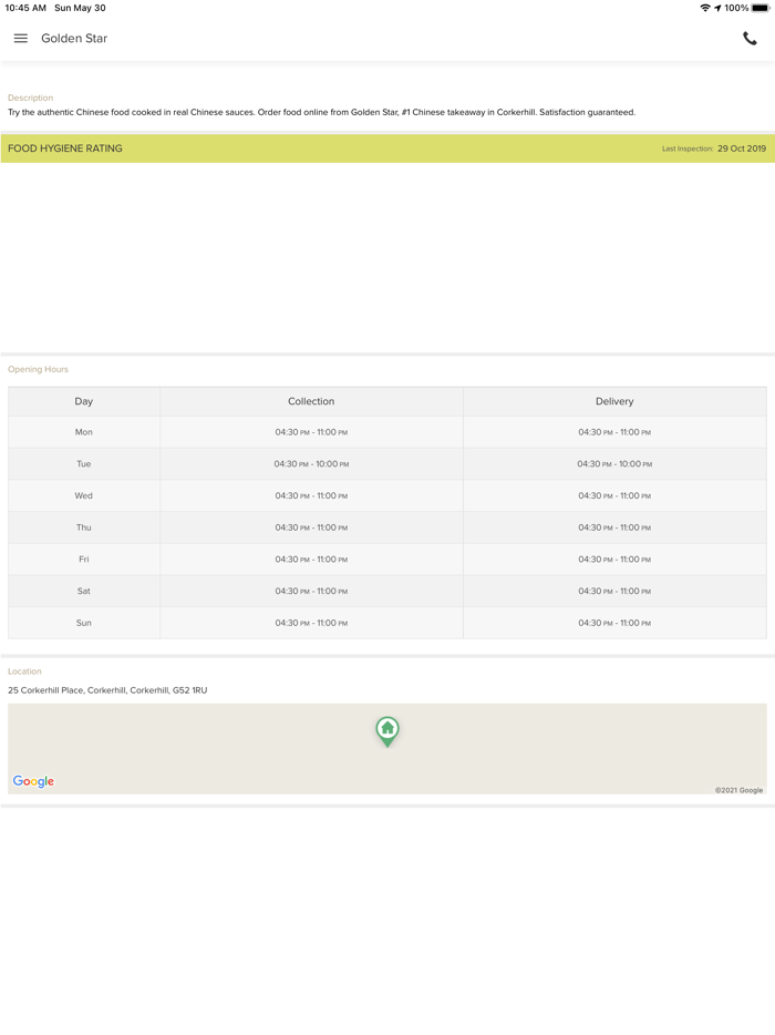 Golden Star Corkerhill