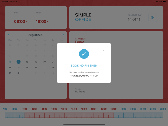 Simple Office Room Schedule screenshot 3