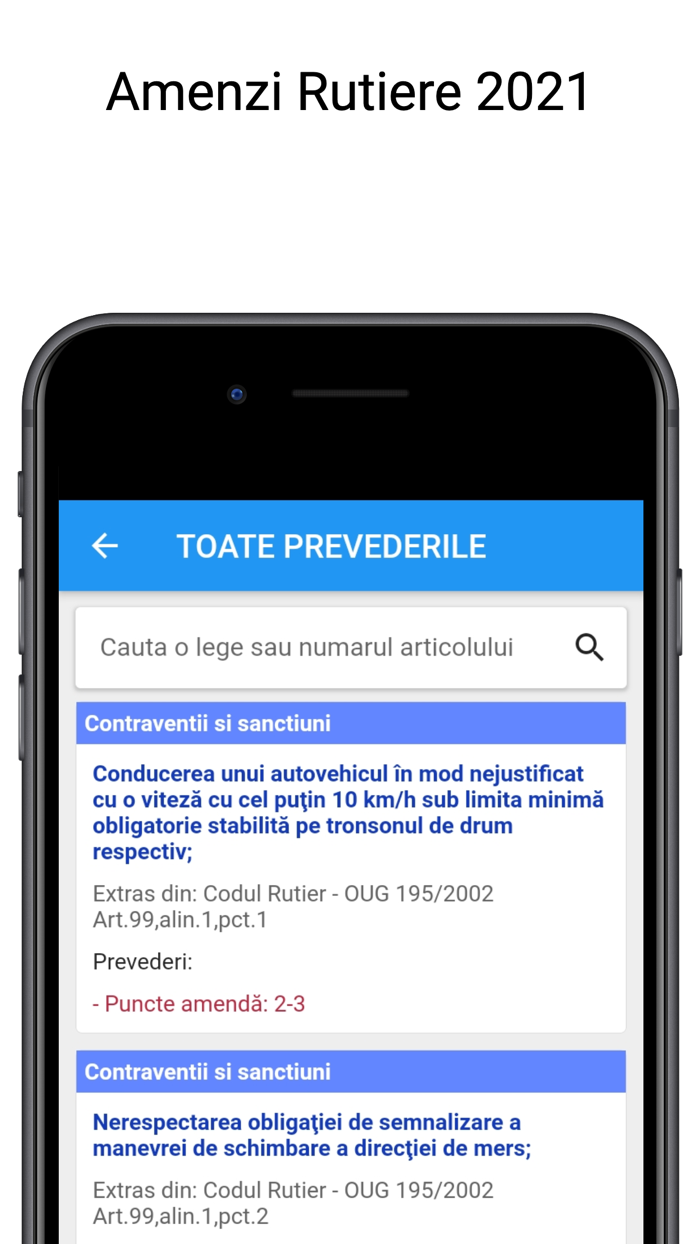 Amenzi rutiere codul rutier
