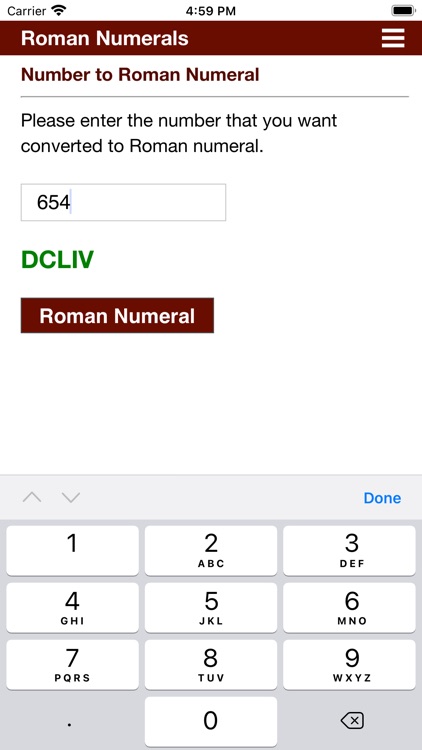 Roman Numeral