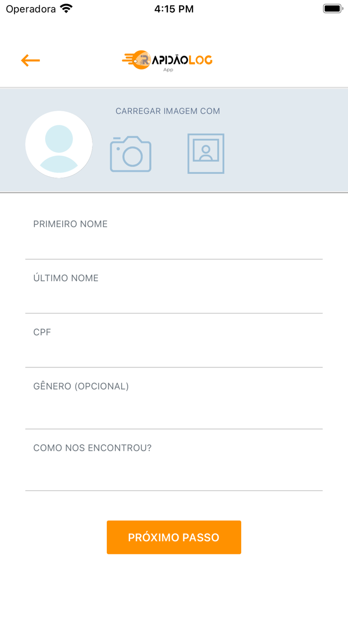 Rapidão App Log Usuário