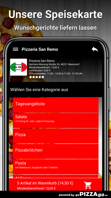 Pizzeria San Remo Warendorf screenshot 4