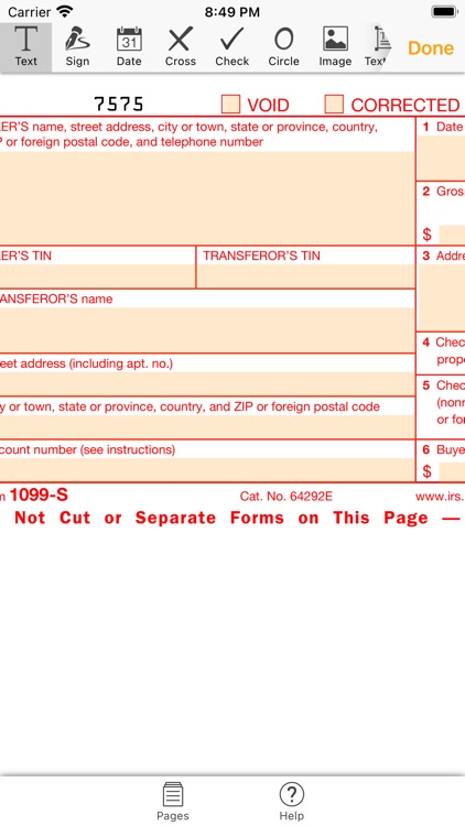 1099S Form