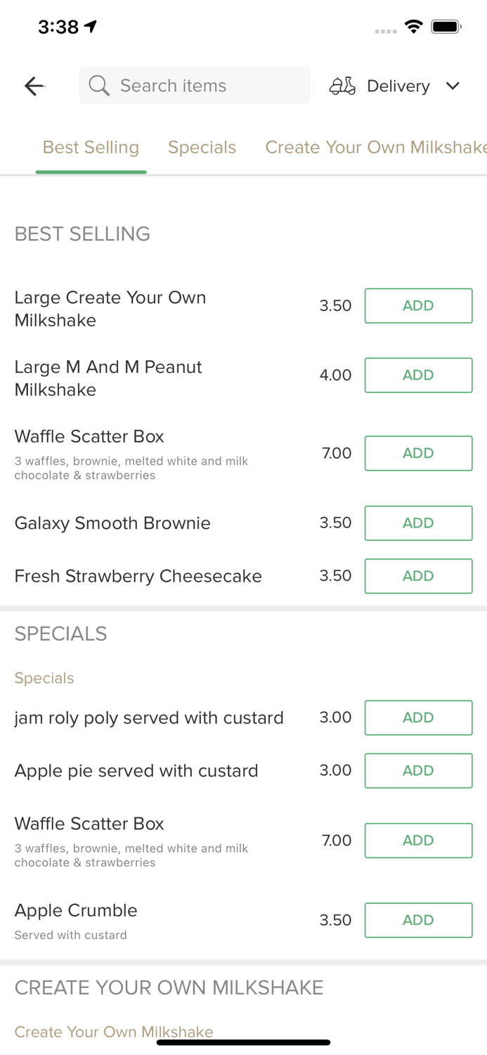 Ashfield Cake  Shake