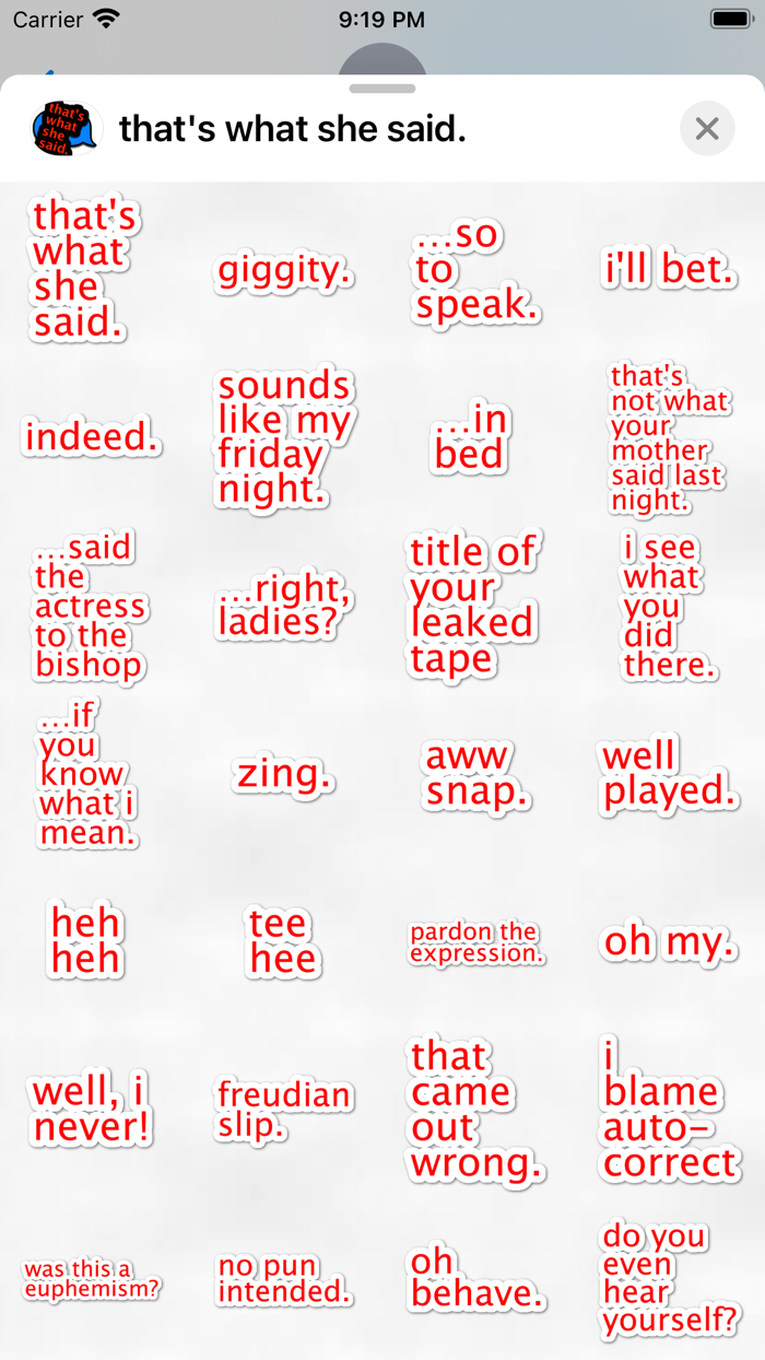 thats what she said.