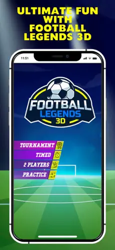 Screenshot 1 Football Legends 3D iphone