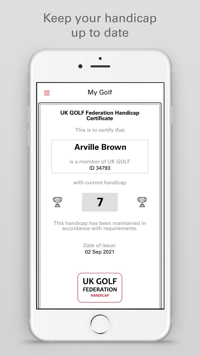 UK GOLF - Player App