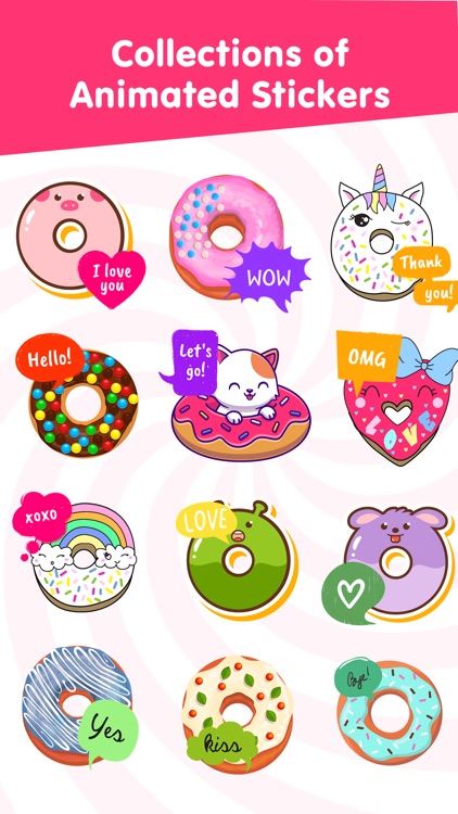 Animated Funny Donut Stickers screenshot-4