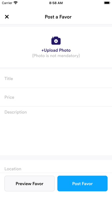 Payvor - favor app screenshot 4