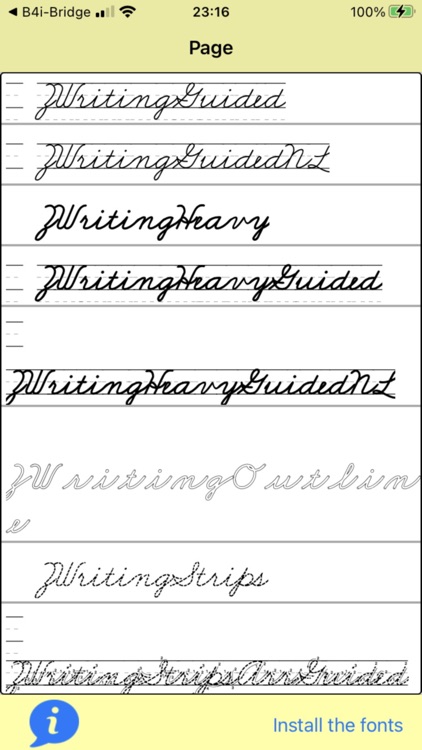 ZWriting Cursive Fonts screenshot-5