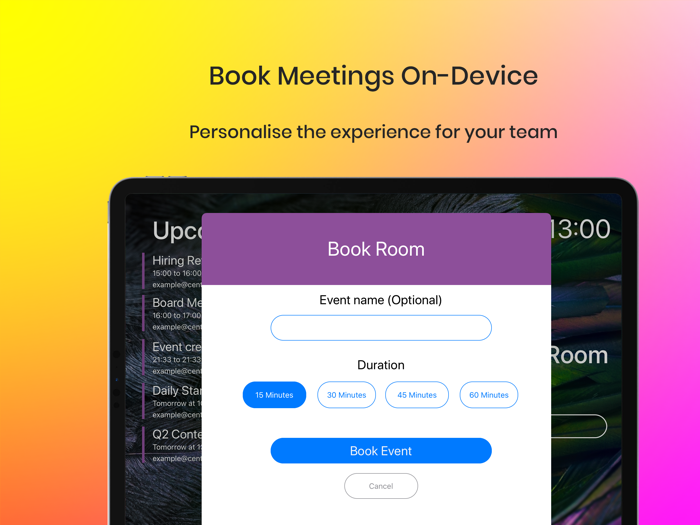 Centralise Meeting Rooms