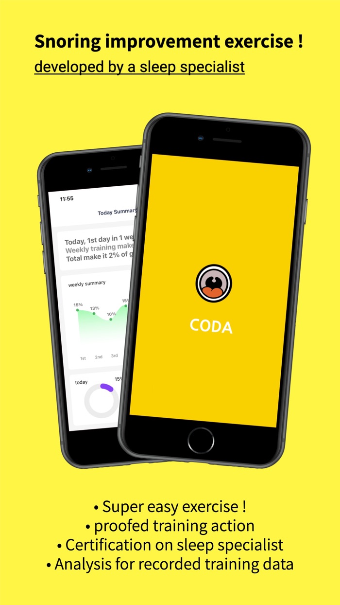 Coda snoring training