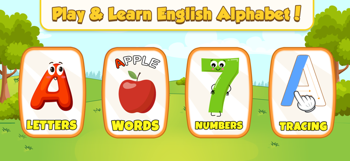 Alphabet tracing  flash cards