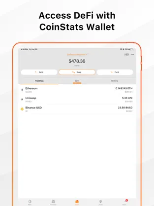 Screenshot 4 Coin Stats - Crypto Portfolio iphone