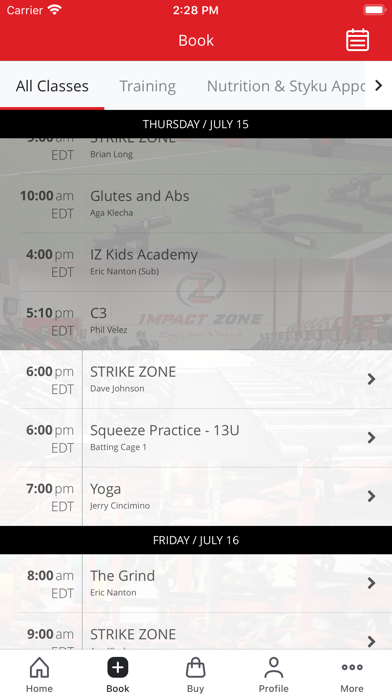 Impact Zone Fitness and Sports screenshot 2