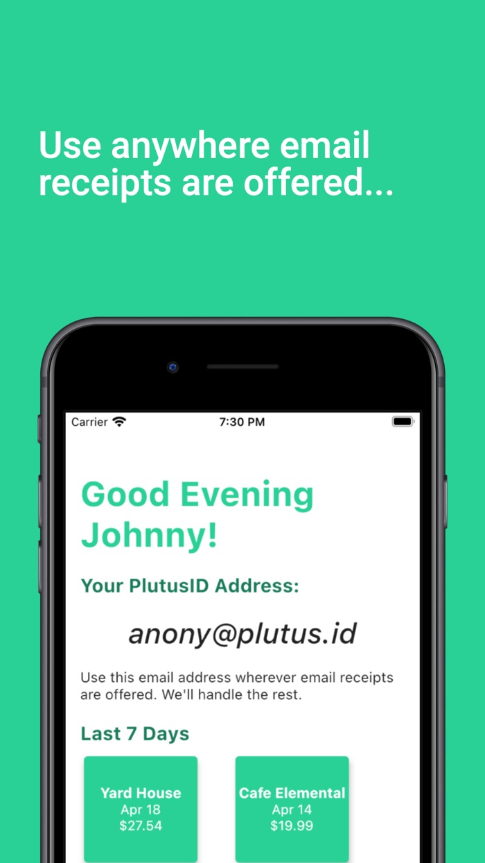 Plutus - Digital Receipts