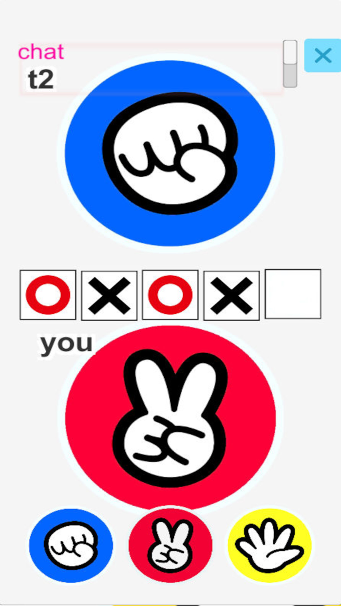 Rock Paper Scissors online vs.