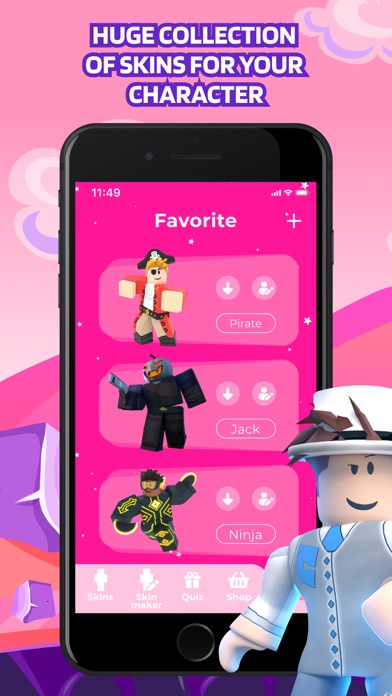 Skins For Roblox Outfit Pack Overview Apple App Store Afghanistan - roblox purchase history apple