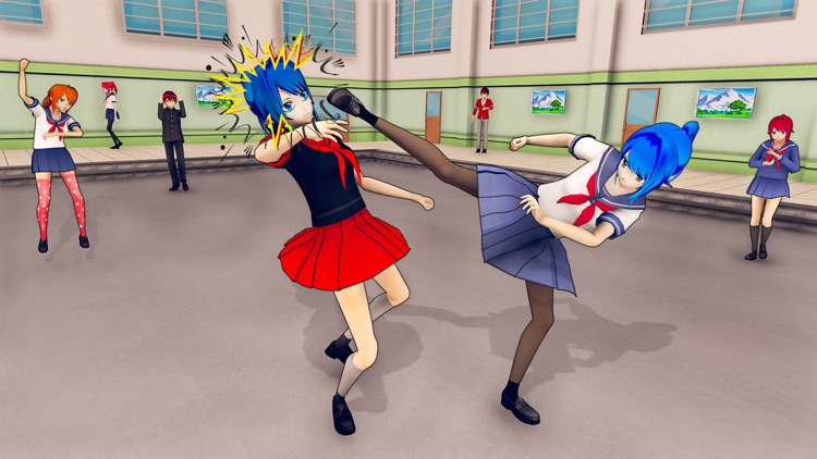 Anime High School Life Sim 3D screenshot-3