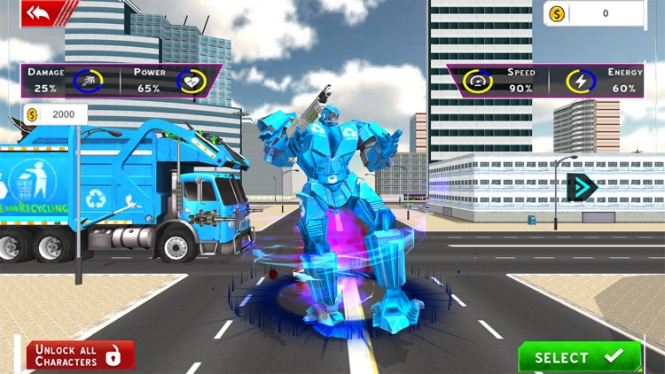 Garbage Robot Truck War screenshot-3