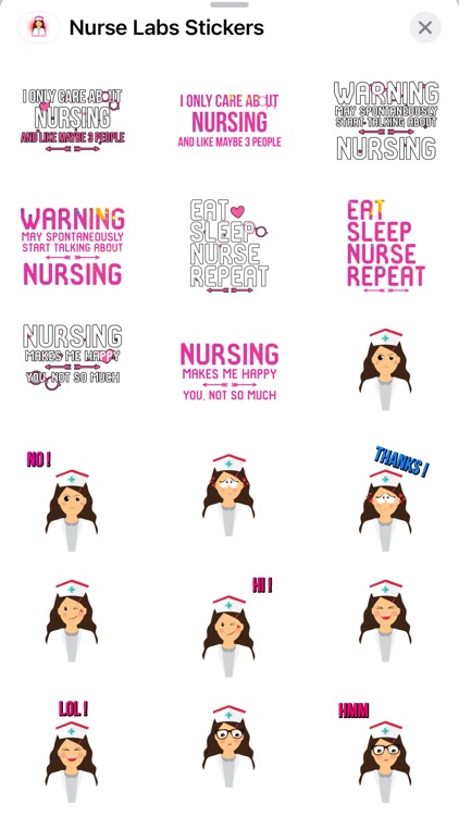 Nurse Heart Labs Stickers