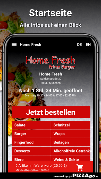 Home-Fresh München Screenshot