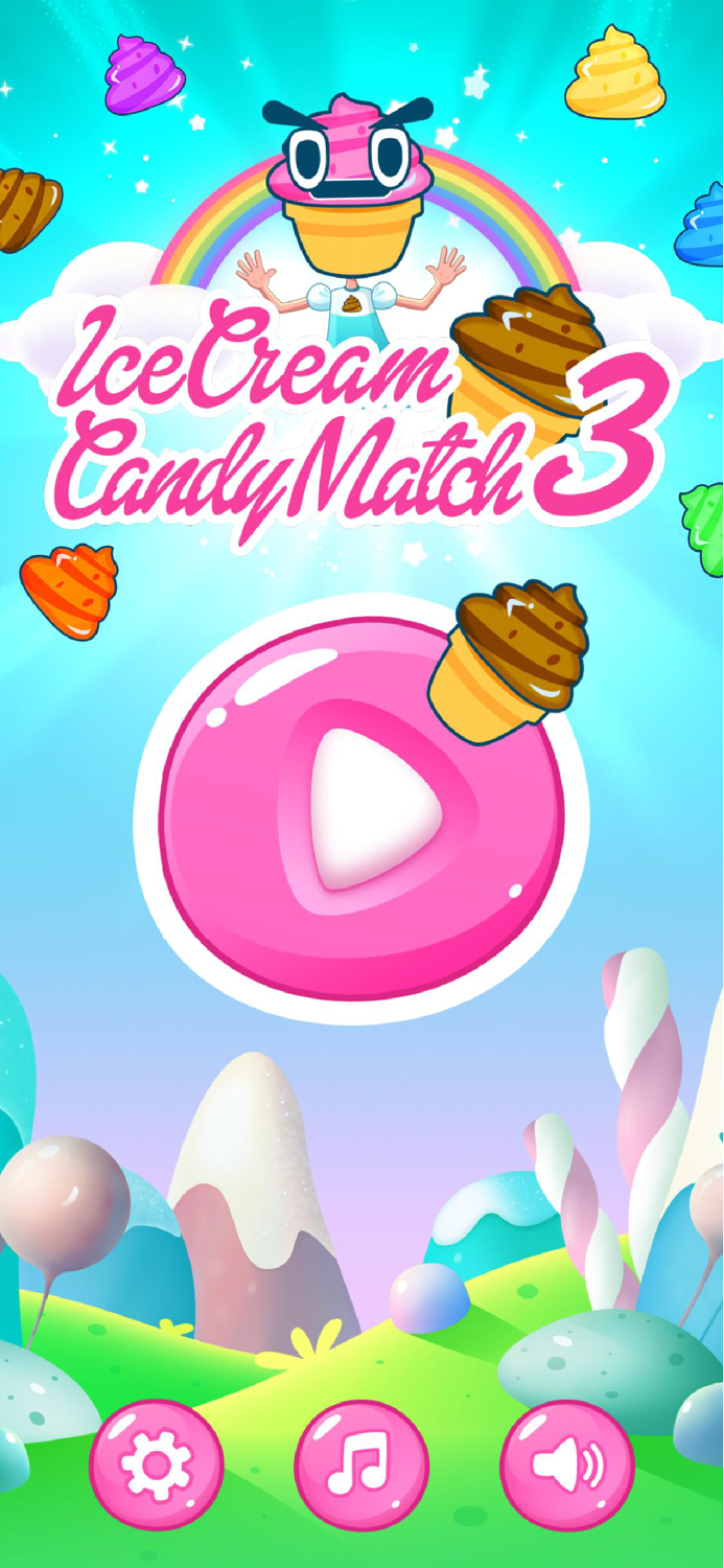 IceCream Candy Match-3 Puzzle