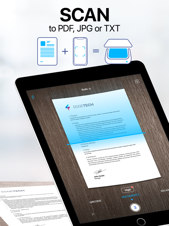 iPad Image of Scanner App: PDF Document Scan