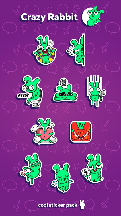 Crazy Rabbit - Sticker Pack