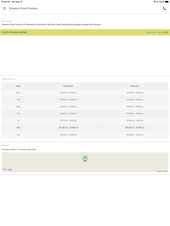 Simpson Fried Chicken.