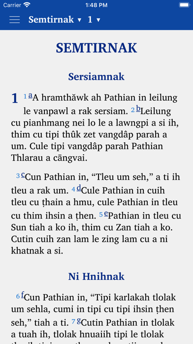 Chin Standard Bible screenshot 4