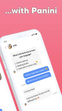 Game screenshot Panini - Language Exchange apk