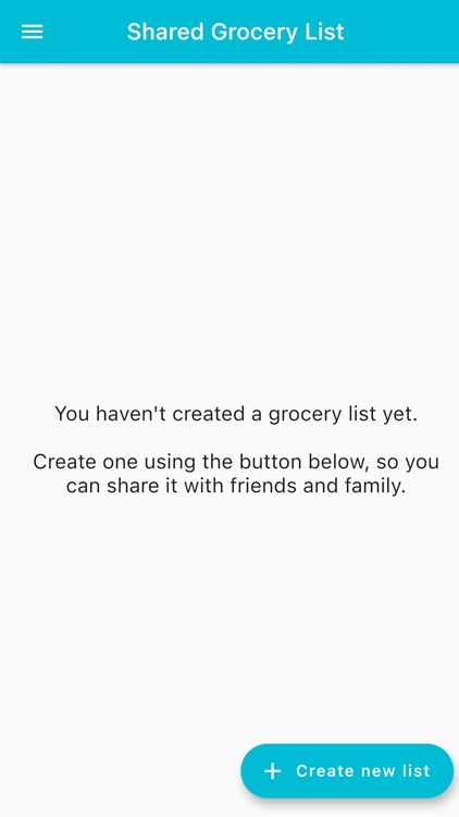 Shared Grocery List