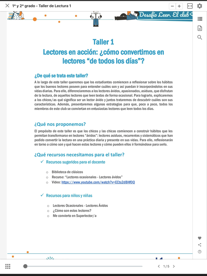 Desafío Leer. El Club