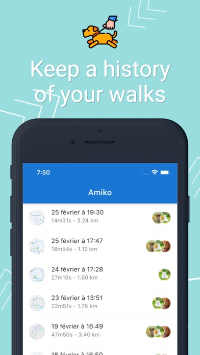 Amiko - Dog walk tracker screenshot 3