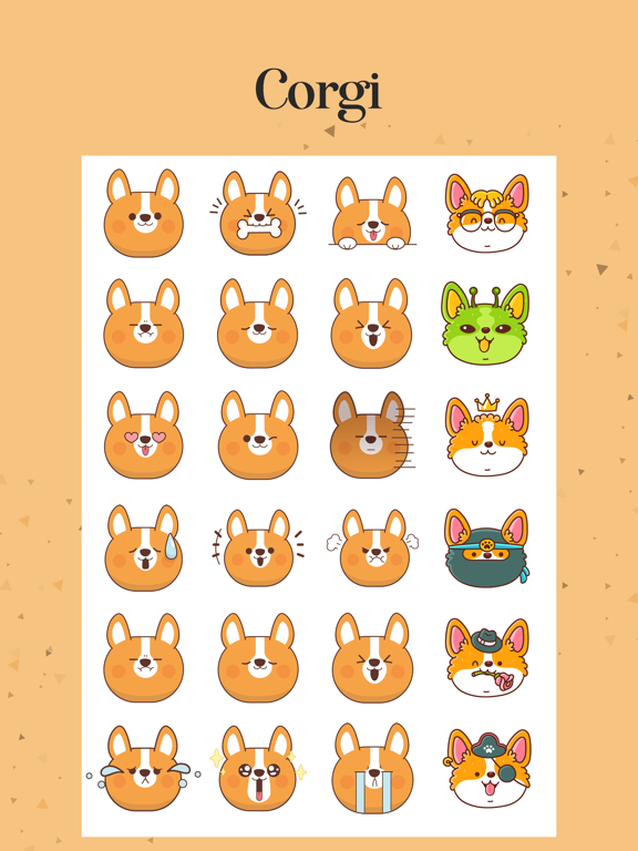Cute Corgi Dog Stickers! screenshot 2
