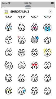 shirotama cat 2 sticker iphone screenshot 3