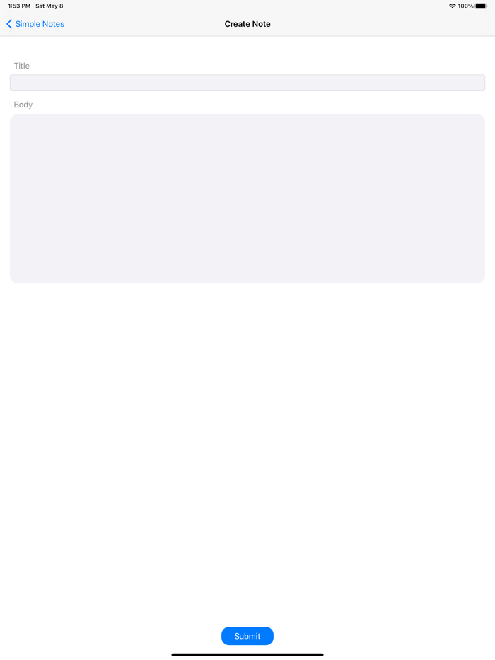 Simple Notes Save Notes