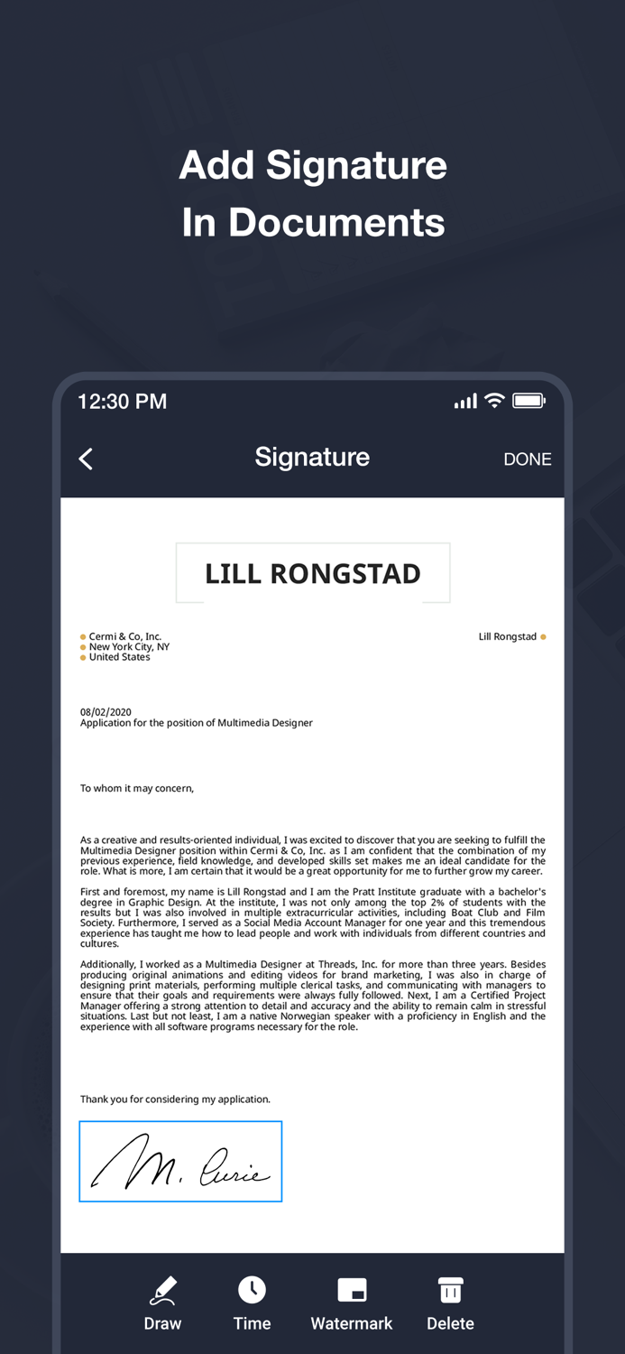 iScanner - PDF  Doc Scanner