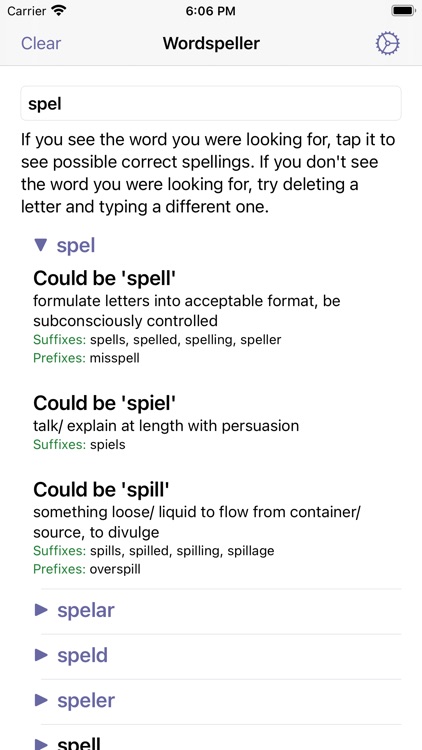 Wordspeller ESL Dictionary