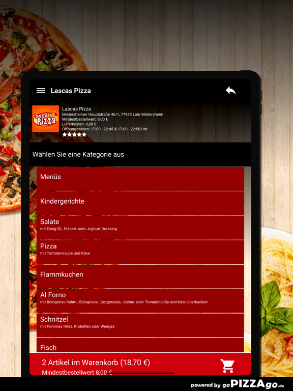 Lascas Pizza Lahr Mietersheim screenshot 7